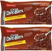 Suhkru kogus sees Malt o meal cocoa dyno bites cereal