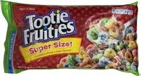 Suhkru kogus sees Tootie fruities