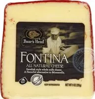 Amount of sugar in Fontina cheese