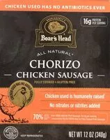 Amount of sugar in Chorizo chicken sausage