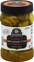Amount of sugar in Bread & butter pickle chips