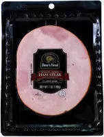 Amount of sugar in Boneless smoked ham steaks
