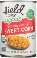 Amount of sugar in Organic Whole Kernel Sweet Corn