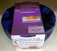 Amount of sugar in Luxury Fruit & Nut Christmas Pudding