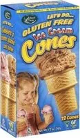 चीनी की मात्रा Gluten free ice cream cones