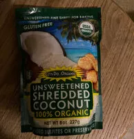 İçindeki şeker miktarı 100% organic unsweetened shredded coconut, unsweetened