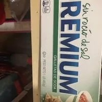 Suhkur ja toitained sees Premium saltines