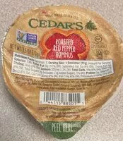 Amount of sugar in Roasted red pepper hummus