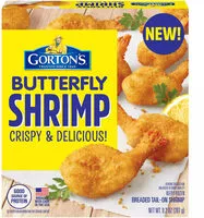 Количество сахара в Butterfly breaded tail on shrimp