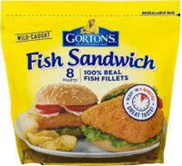 Количество сахара в Fish sandwich breaded fish fillets