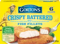 Количество сахара в Fish fillets crispy battered