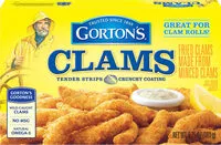 Количество сахара в Clams Tender Strips Crunchy Coating