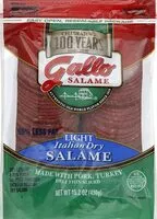 含糖量 Italian dry salame light less fat deli thin sliced