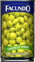 Sokerin määrä sisällä Green pigeon peas