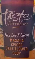 Количество сахара в Masala spiced cauliflower soup
