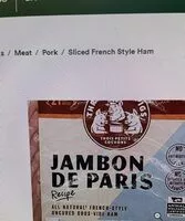 Quantité de sucre dans Jambon De Paris