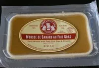 Quantité de sucre dans Mousse de carnard au foie gras