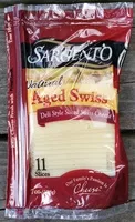 中的糖分和营养成分 Sargento foods inc