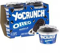 İçindeki şeker miktarı Yocrunch Vanilla oreo lowfat yogurt 4 pk