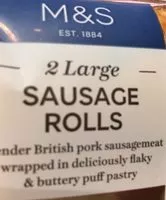 Sokerin määrä sisällä Sausage rolls
