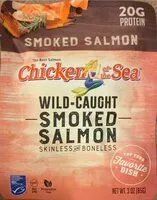 Zuckermenge drin Skinless boneless pacific smoked salmon