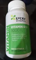 Sucre et nutriments contenus dans Lucky vitamin