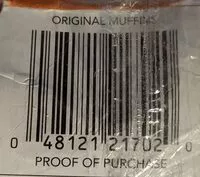 Sokerin määrä sisällä Original English Muffins