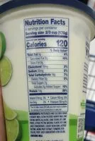 含糖量 Key lime yogurt