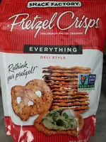 İçindeki şeker miktarı Pretzel crisps everything