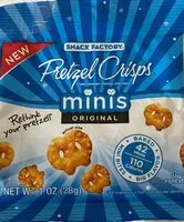 İçindeki şeker miktarı Pretzel crisps