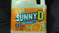 चीनी की मात्रा Sunny d, citrus punch, orange, tangy original