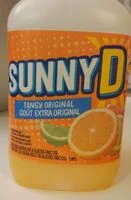 Sucre et nutriments contenus dans Sunnyd