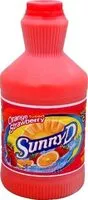 Suhkru kogus sees Orange Strawberry Sunny D