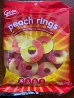 Sokerin määrä sisällä peach rings