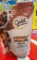 Sokerin määrä sisällä Coconut praline pecan
