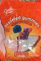 Sokerin määrä sisällä Assorted gummies
