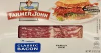 入っている砂糖の量 Farmer John premium classic bacon