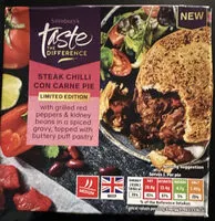 Cantidad de azúcar en Steak Chilli Con Carne Pie