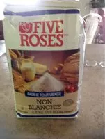 Sucre et nutriments contenus dans Five rose