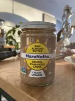 Suhkru kogus sees Maranatha, organic raw almond butter creamy