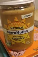 Suhkru kogus sees California almond butter
