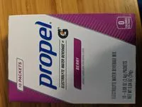 Gula dan nutrisi di dalamnya Propel