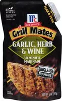 İçindeki şeker miktarı Marinade garlic herbwine