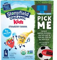 İçindeki şeker miktarı Organic Kids' Strawberry Banana Yogurt