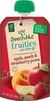 Cantidad de azúcar en Fruities on-the-go apple peach & strawberry puree