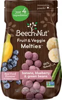 Cantidad de azúcar en Beech nut fruit & veggie melties
