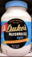 Amount of sugar in Mayonnaise light