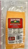 Amount of sugar in Queso cheddar suave en rebanadas