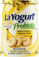 Suhkru kogus sees Probiotic rich & creamy low fat yogurt banana