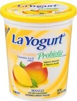 Suhkru kogus sees Rich & Creamy Probiotic Blended Lowfat Yogurt, Mango